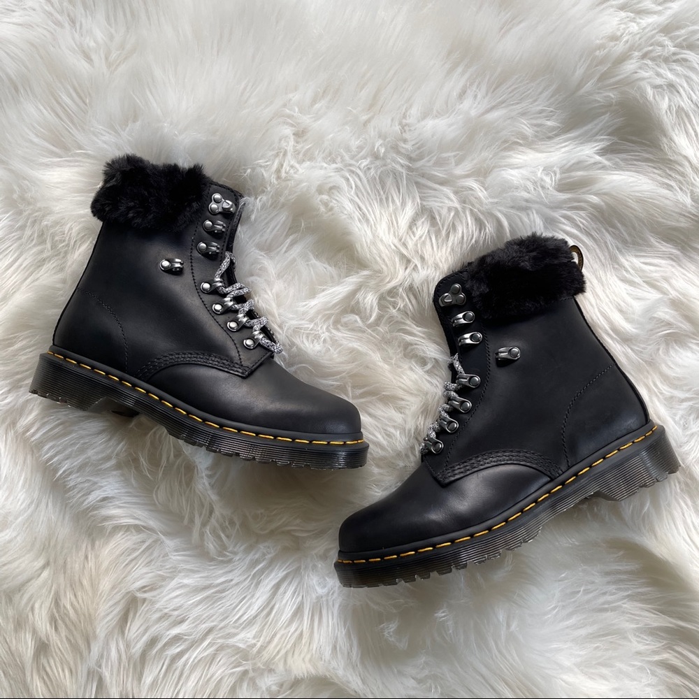 Dr Martens Serena Collar Lace-Up Boots